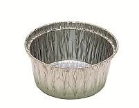 125CC GEPLOOIDE WEGWERP ALUMINIUM BEKER 82X67XHT40MM VERPAKKING VAN 100 