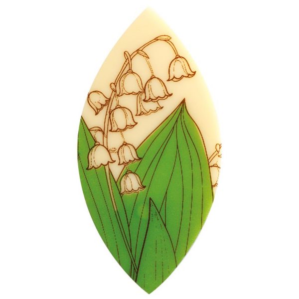 061013 PCB LOSANGES CB MUGUET 7X3,5 CM 40PCES