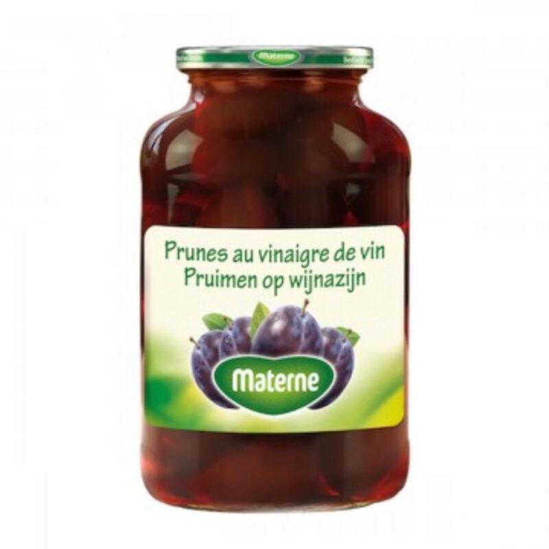 MATERNE WHOLE PLUMS IN VINEGAR 700GR