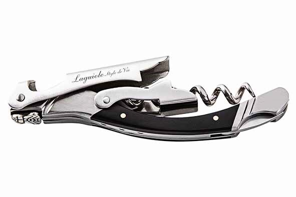 STYLE DE VIE LUXURY LINE SOMMELIER ROESTVRIJ STAAL EBENHOOD ZWART