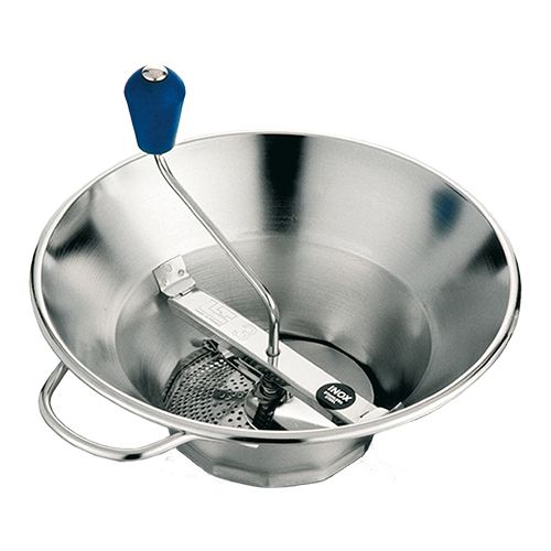 LT MOULIN LEGUMES-PASSE VITE 31CM INOX 3 GRILLESX3-1.5, 2.5 ET 4 MM-D14CM