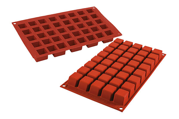 SILIKOMART SF263 VORM 40 KLEINE BLOKJES 24X24 HT 24MM 13,5ML ANTI-AANBAK GN1/3 -50° TOT 250°