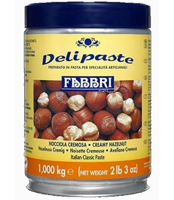 FABBRI DELIPASTA HAZELNOOT AROMA 1KG = DOOS