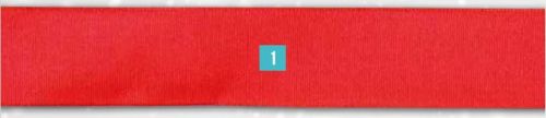 RUBAN FRENCH KISS ROUGE 25MM X 50M 