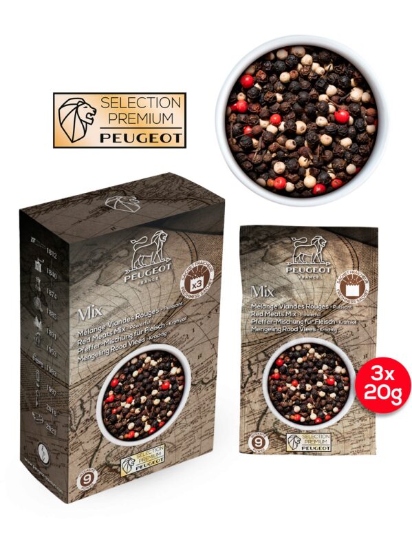 PEUGEOT MAESTRO POIVRE MIX VIANDES ROUGES 3X20GR