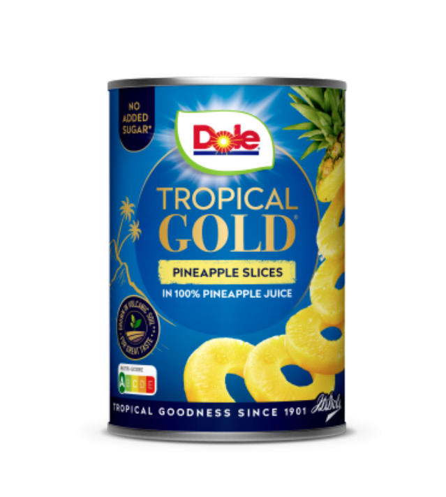 ANANAS 10 SCHIJVEN TROPICAL GOLD DOLE 567GR