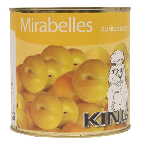MIRABELLES IN LIGHT SYRUP KING 3KG