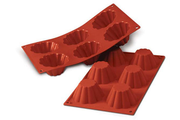 SILIKOMART SF034 VORM 6 BRIOCHETTES Ø79 H 37MM 110ML ML ANTI-AANBAK GN1/3 -50° TOT 250°
