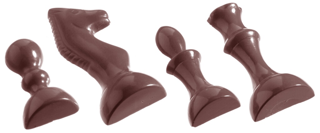 CHOCOLATE MOLD CHESS PIECES CW1208 16PC -- 250GR