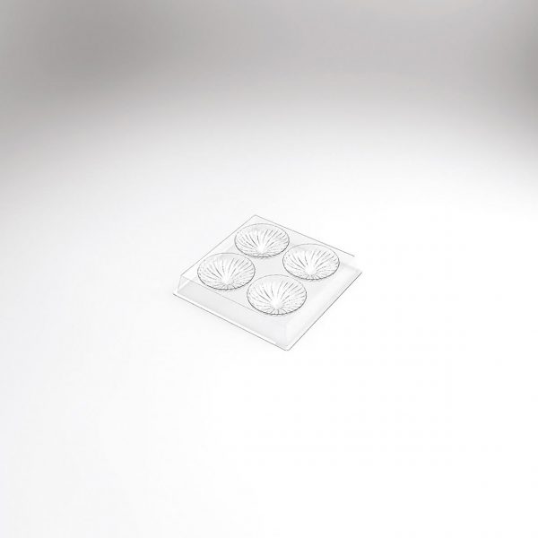 070535 PCB MOULDS ENTREMETS IND SMALL POCKET TART 120 PIECES Ø 7.4 CM 30PCES ***S/CD***