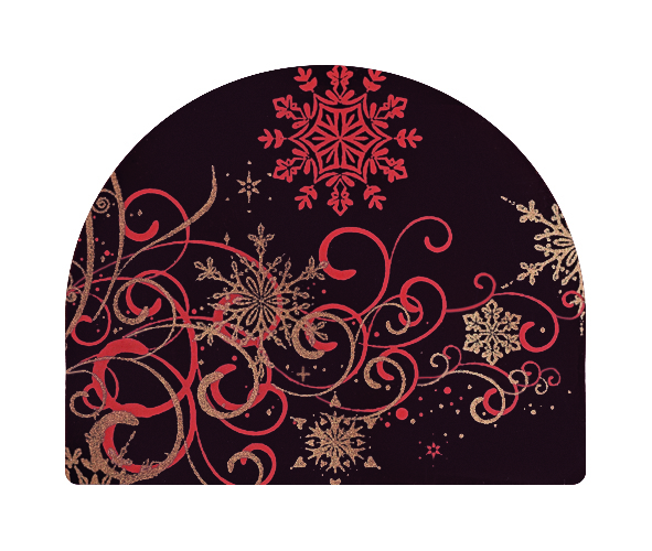 088112 PCB EMBOUTS DE BÛCHETTES ARRONDIS CN ARABESQUES 4X4CM 108PCS ***S/CDE***