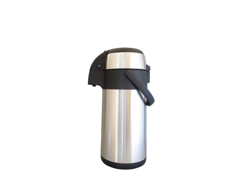 3.0L PUMP THERMOS STAINLESS STEEL DOUBLE WALL - SILVER LINE PRO BP3000