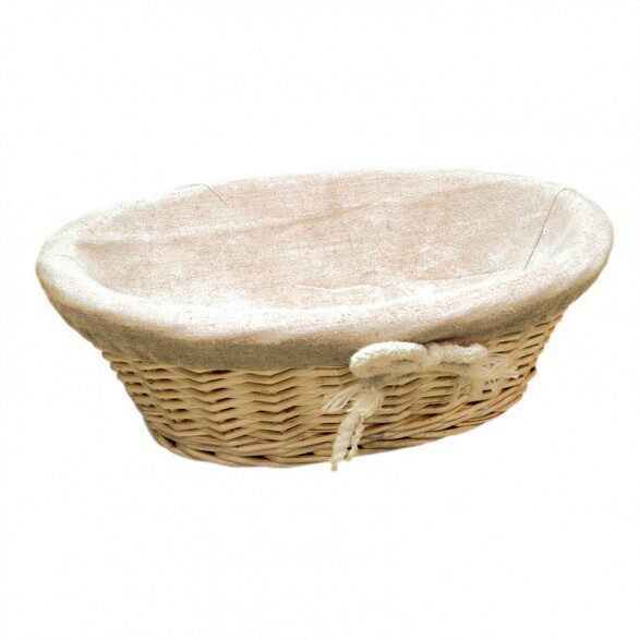 BANNETON OVAL AVEC TOILE 24X13.5CM HAUTEUR 6CM - PAN09