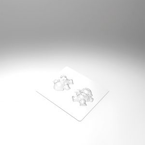074313 PCB-MALLEN MINI-ASTRONAUT VOOR 12 STUKS 5,3 X 5,1 CM D. 3,1 CM 12 STUKS ***S/CD***