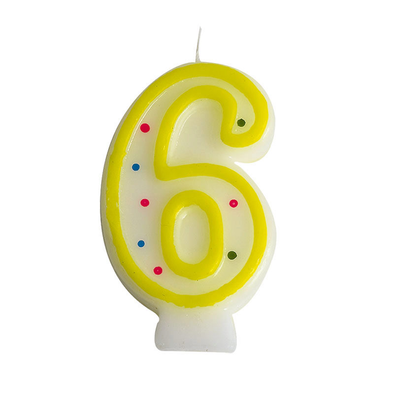 1023812 BOUGIES CHIFFRE NR 6 ***S/CDE***