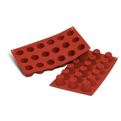 SILIKOMART SF033 MOLD 18 SMALL CANNELES 35XH35MM 30ML NON-STICK GN1/3 -50° TO 250°