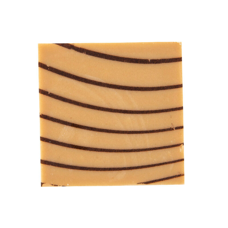 2035008 CHOCOLATE CARAMEL BROWN LINE BLISTER 3X3CM 220 PCES ***S/CD***