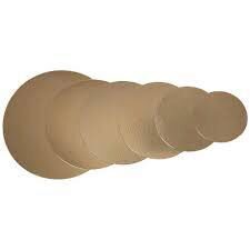CARTON ROND OR Ø 9.7CM 100 PCES FOST+ INCLUS