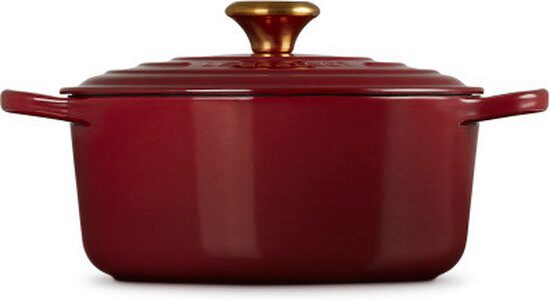 *FDS*LE CREUSET COCOTTE RONDE 20CM GARNET 2.4L  2/4PSIGNATURE