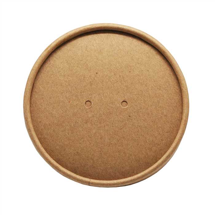DEKSEL VOOR SOEP/IJSPOT 1000ML KRAFT KARTON Ø 11,6CM 25 STUKS
