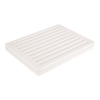 WHITE POLY BREADBOARD 43X32XH4 W/GRILL