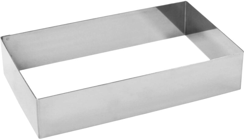 RECTANGULAR STAINLESS STEEL FRAME 24 X 14 X 5 CM
