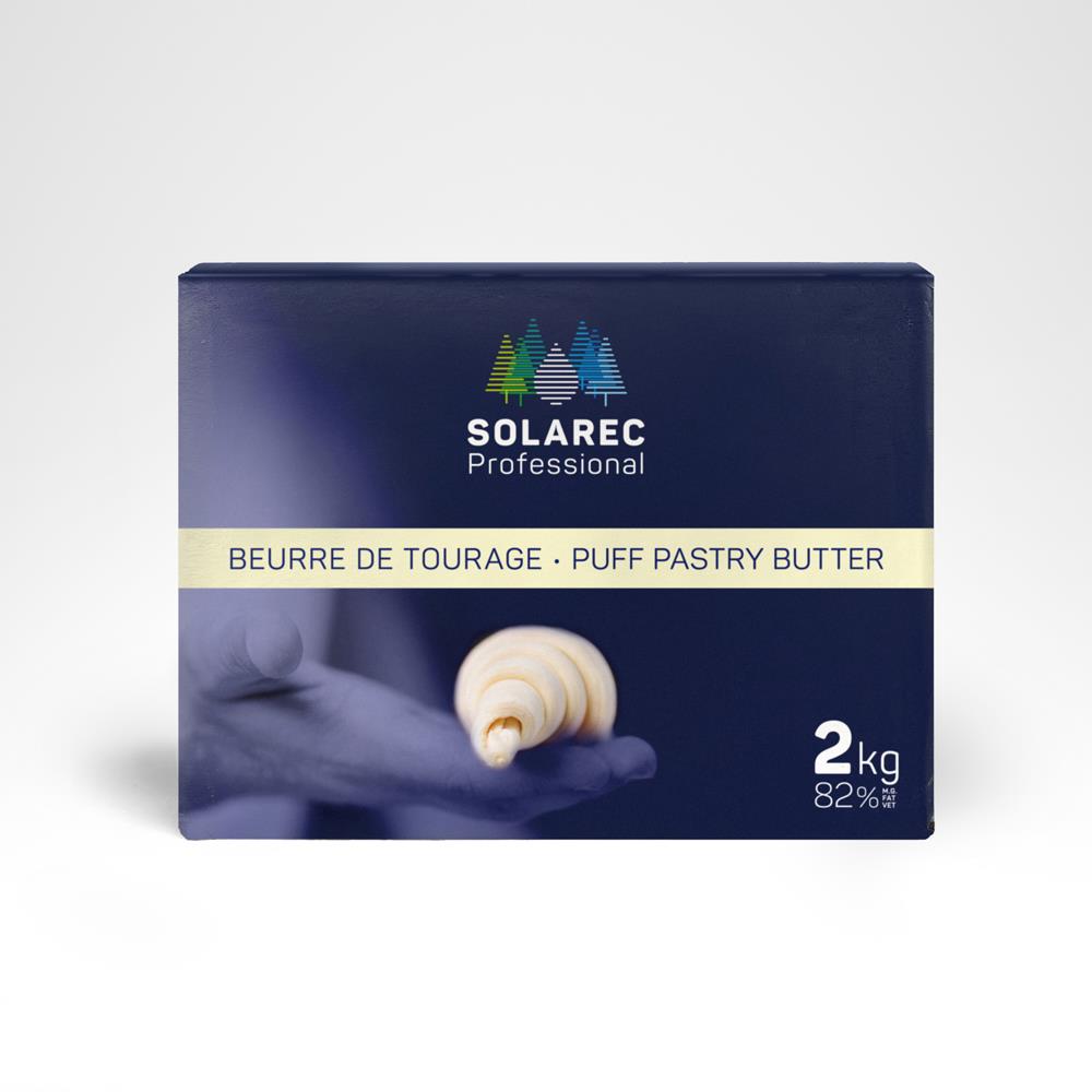 SOLAREC BEURRE DE TOURAGE LAITERIE 82% *PLAQUE*  5 X 2 KG  