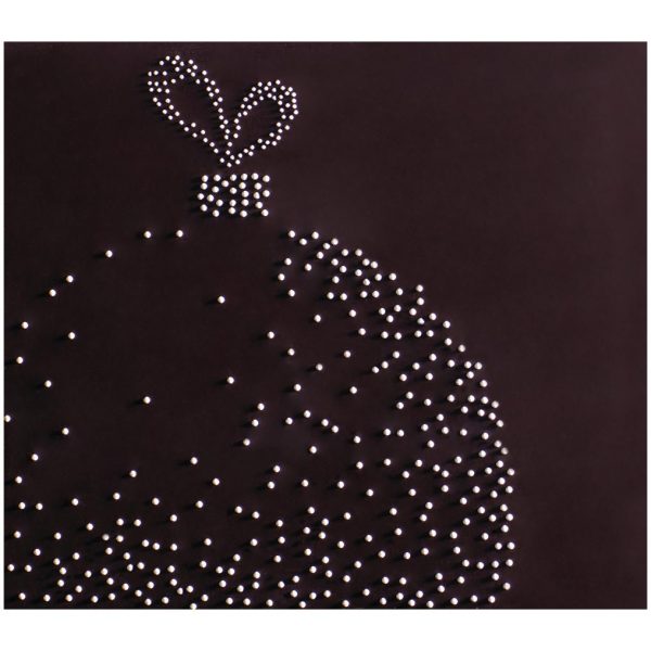 060349 PCB ENDS CN WITH RELIEF CHRISTMAS BALL 8.5X7.5 CM 72PCS ***s/cd***