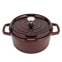 STAUB ROUND COCOTTE BORDEAU 24CM-3.80L