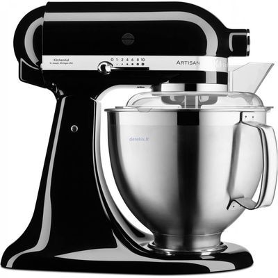 *FF*KITCHENAID ARTISAN 185 ROBOT SUR SOCLE 4.8L NOIR ONYX ACCESSOIRES INOX