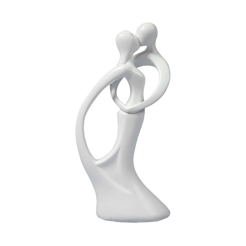 28465G ARTISTIEK GETROUWD PAAR HELEMAAL WIT