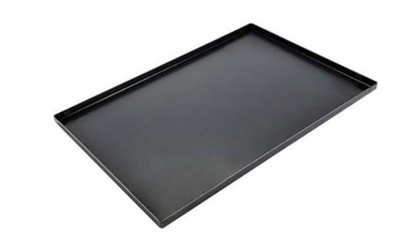 BLACK SHEET METAL PLATE 60X40CM 4 STRAIGHT EDGES 2 CM THICKNESS 12/10