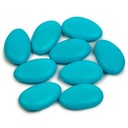 VANPARYS DRAGEE CHOCOLADE GLANZEND TURKOOIS 1KG