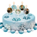 BOUGIE LA REINE DES NEIGES 2  RONDE 3CM 5 PCES