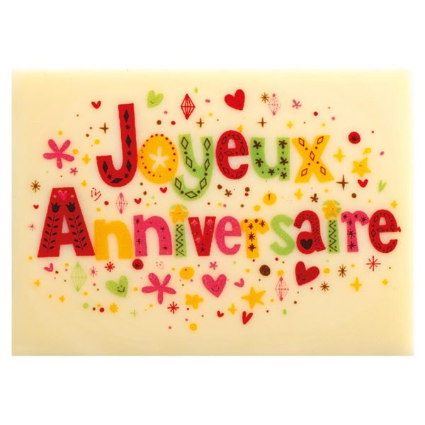 061012 PCB RECTANGLE CB HAPPY BIRTHDAY 7X5 CM40PCES ***S/CD***