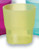 POLY 20CL GREEN CUP GLASS