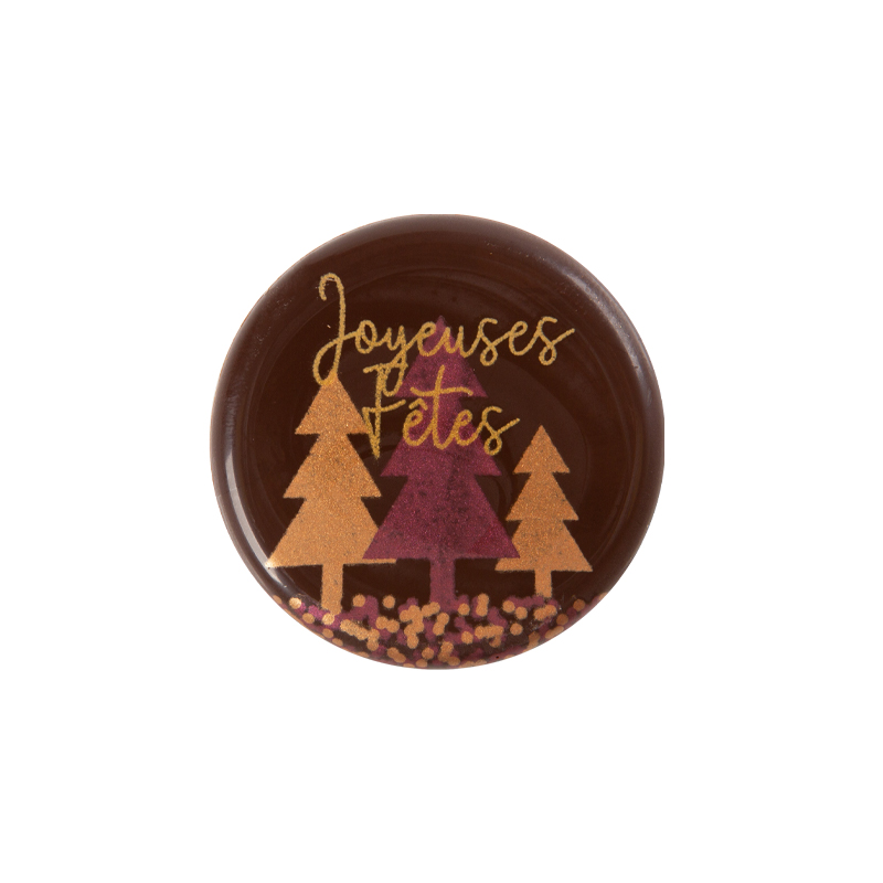 2015539 PLAATJE KERSTBOMEN JOYEUSES FÊTES 3.8CM 120PCES ***OP/ORDER***