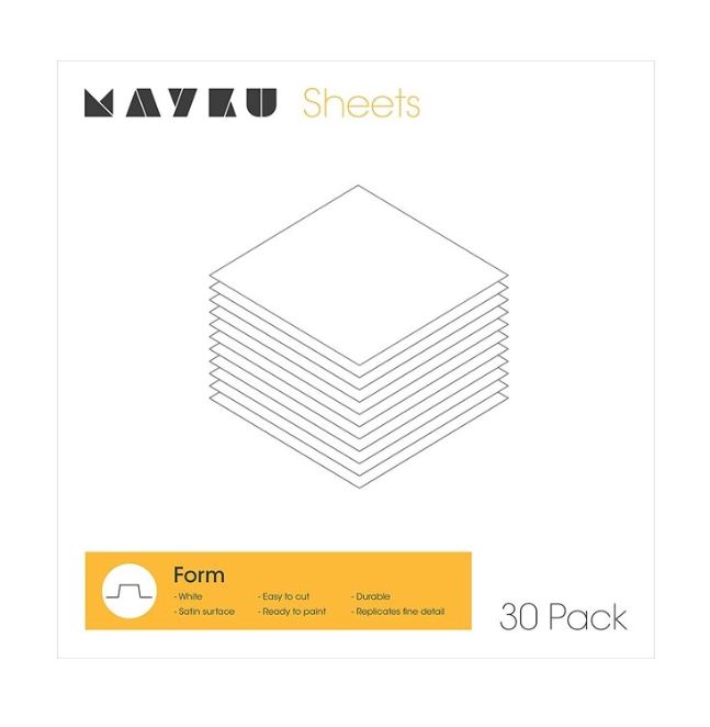 TRANSPARANTE VELLEN VOOR MAYKU FORMBOX 0,5MM 30STK ***OP/ORDER***