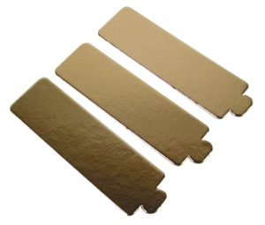  RECTANGULAR GOLD TABS 13X4.5CM-200P FOST+ INCLUDED