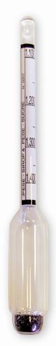PÈSE SIROP DOUBLE ECHELLE  125MM DE 1100 A 1400G/M ET 15-40° BÉ