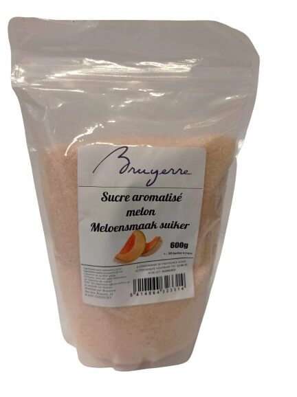 SUIKER VOOR BARBE A PAPA GEAROMATISEERT MELOEN BRUYERRE ZAK 600GR=PAK***OP BESTELLING