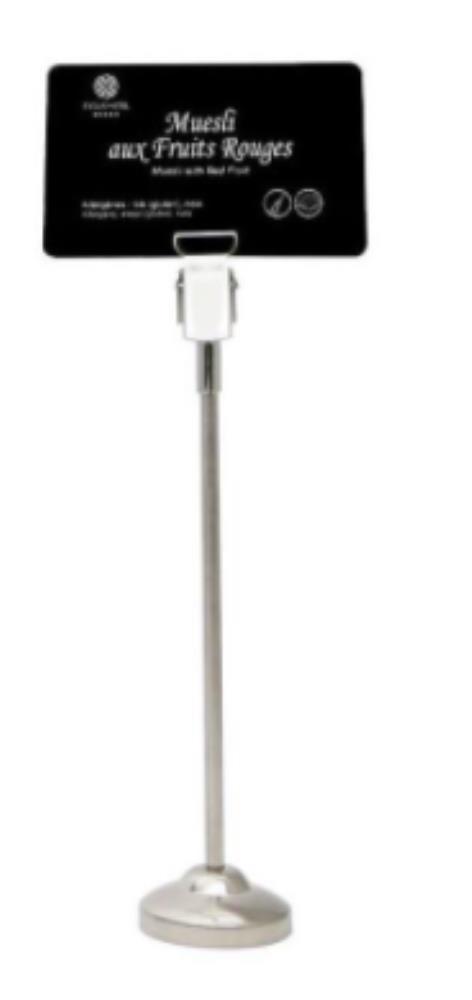 EDIKIO HIGH LABEL HOLDERS - STAINLESS STEEL AND ZINC - 18 CM - PACK OF 5 PCES
