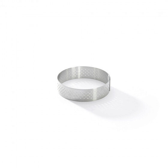 DE BUYER CERCLE INOX PERFORE 7.5 X HT2.0CM