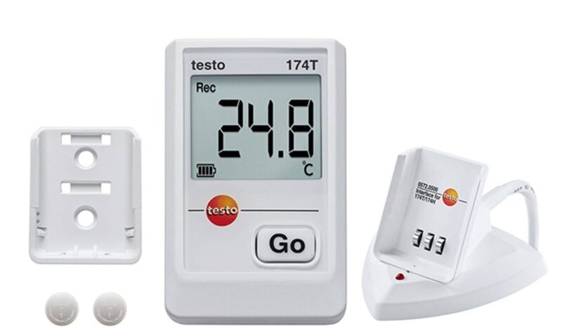 TESTO ENREGISTREUR TEMPERATURE 174T AFFICHEUR  + INTERFACE USB 1 CANALT-20°C...+70°C-IP55