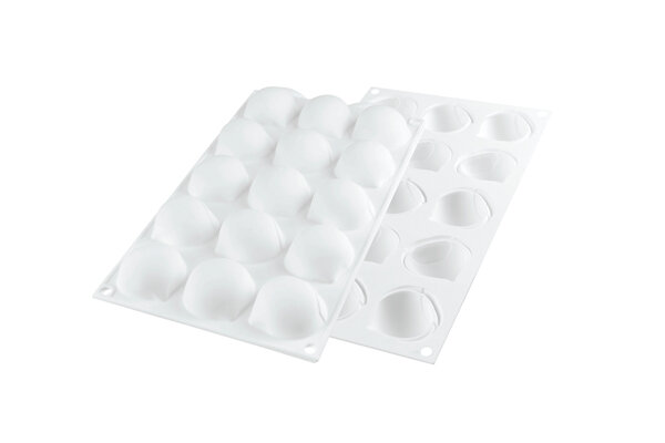 TROMPE L'OEIL - SILIKOMART ICE BROWN MOLD 30 47X48H 25MM CURVFLEX WHITE