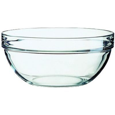 ARCOROC STACKABLE GLASS SALAD BOWL 26 CM