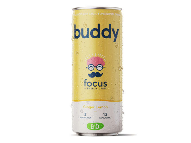 BUDDY LEMON GINGER DRINK CANS 12 X 250ML