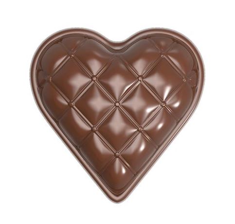 CHESTERFIELD HEART CHOCOLATE MOLD CW189213.5X27.5CM 3X6 5GR
