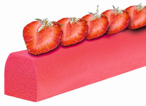 BU3003 MOULE A BUCHETTE STANDARD INSERT COURT EN PVC 25X4X4CM 6PCES