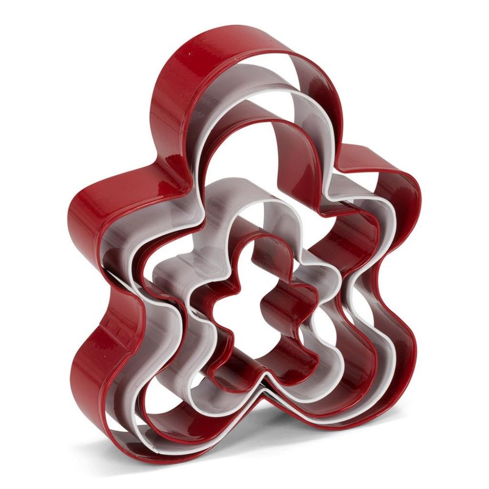 PATISSE SET 5 PCES STAINLESS STEEL COOKIE CUTTERS GINGER BREAD MAN - HOUSEHOLD